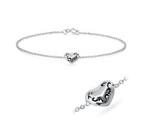 Heart Silver Bracelets BRS-88